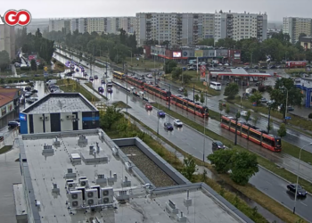 zatrzymanie ruchu tramwajowego na Retkini