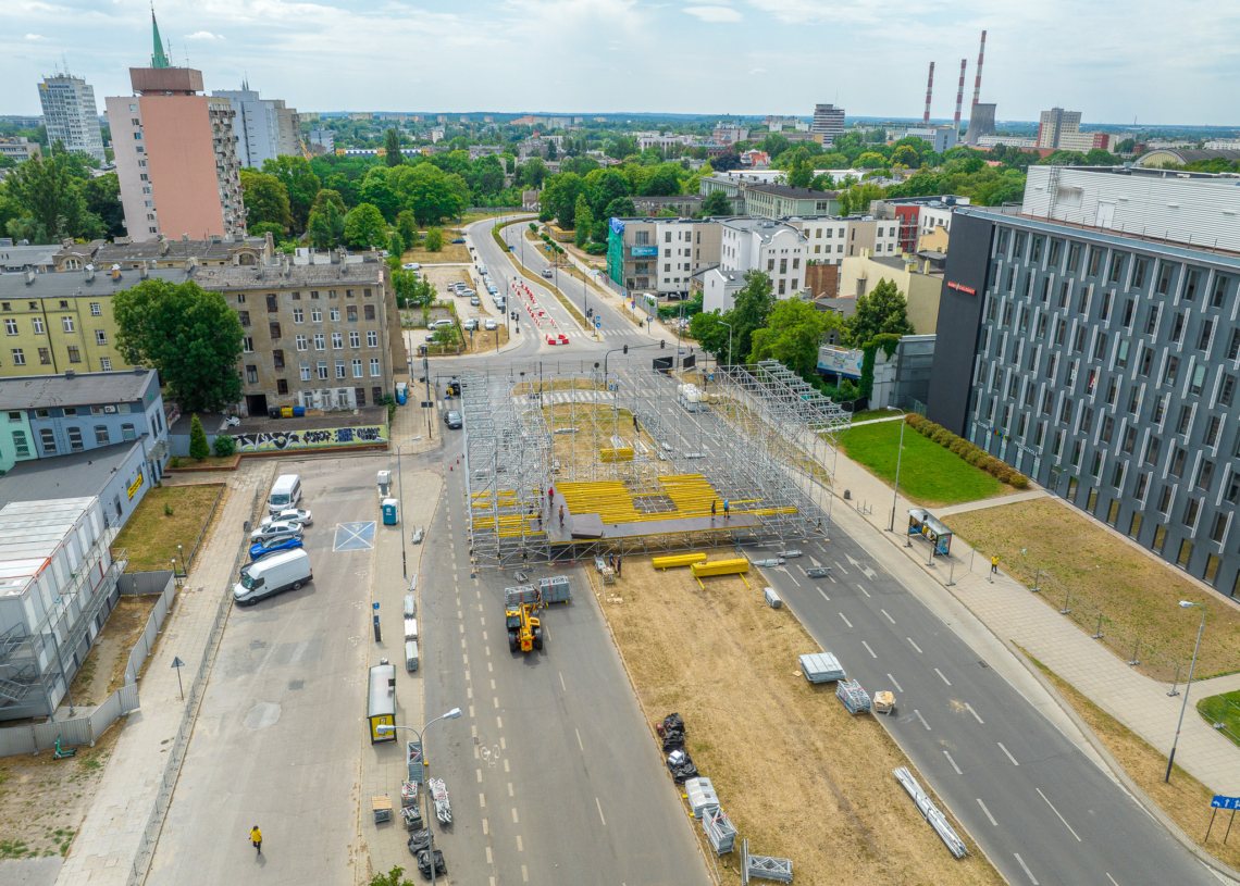 Zamknięty większy odcinek alei Kościuszki z powodu koncertów na 600. urodziny Łodzi