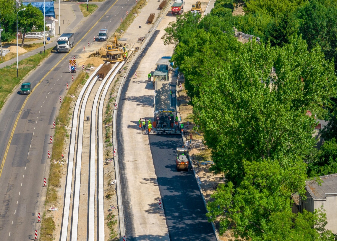 Modernizacja Śmigłego-Rydza. Zaczęło się układanie asfaltu