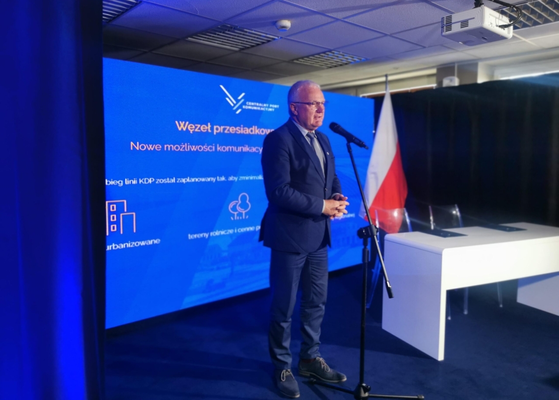 Sieradz: podpisano porozumienie o współpracy ws. budowy węzła przesiadkowego KDP będącego częścią projektu CPK