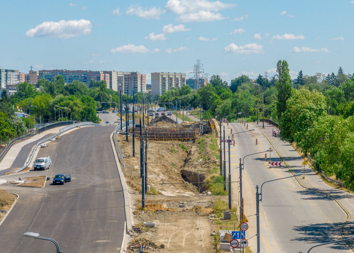 Północny wiadukt na Przybyszewskiego ma zostać oddany do ruchu w pierwszej połowie sierpnia [ZDJĘCIA]