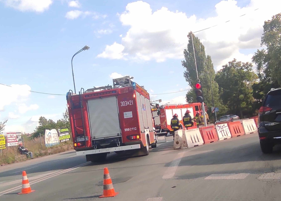 Wypadek na skrzyżowaniu Wólczańskiej i Wróblewskiego
