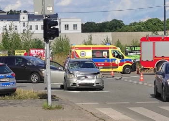 na skrzyżowaniu Wólczańskiej i Wróblewskiego