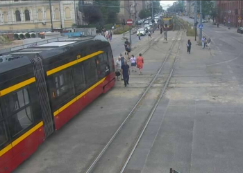 zatrzymanie ruchu tramwajowego na Zachodniej
