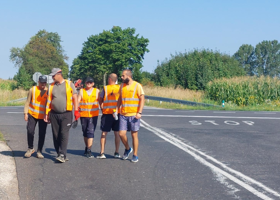 Rozpoczęły się prace drogowe na skrzyżowaniu w gminie Rusiec w powiecie bełchatowskim [ZDJĘCIA + WIDEO]