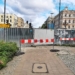 Zamknięte skrzyżowanie Kościuszki/Zielona w Łodzi. Fot. Marek Szybka