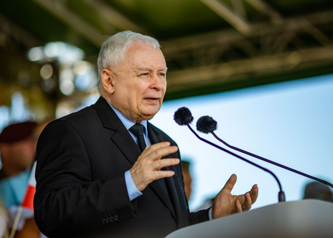 Wicepremier Jarosław Kaczyński na pikniku wojskowym w Uniejowie [ZDJĘCIA]