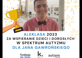 Nastolatek z Łodzi z nagrodą „ALEKLASA” za działania na rzecz osób ze spektrum autyzmu