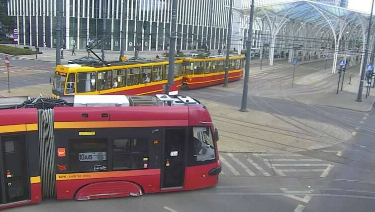 Zatrzymanie ruchu tramwajowego na trasie WZ przy alei Kościuszki 1 zatrzymanie ruchu tramwajowego na trasie WZ