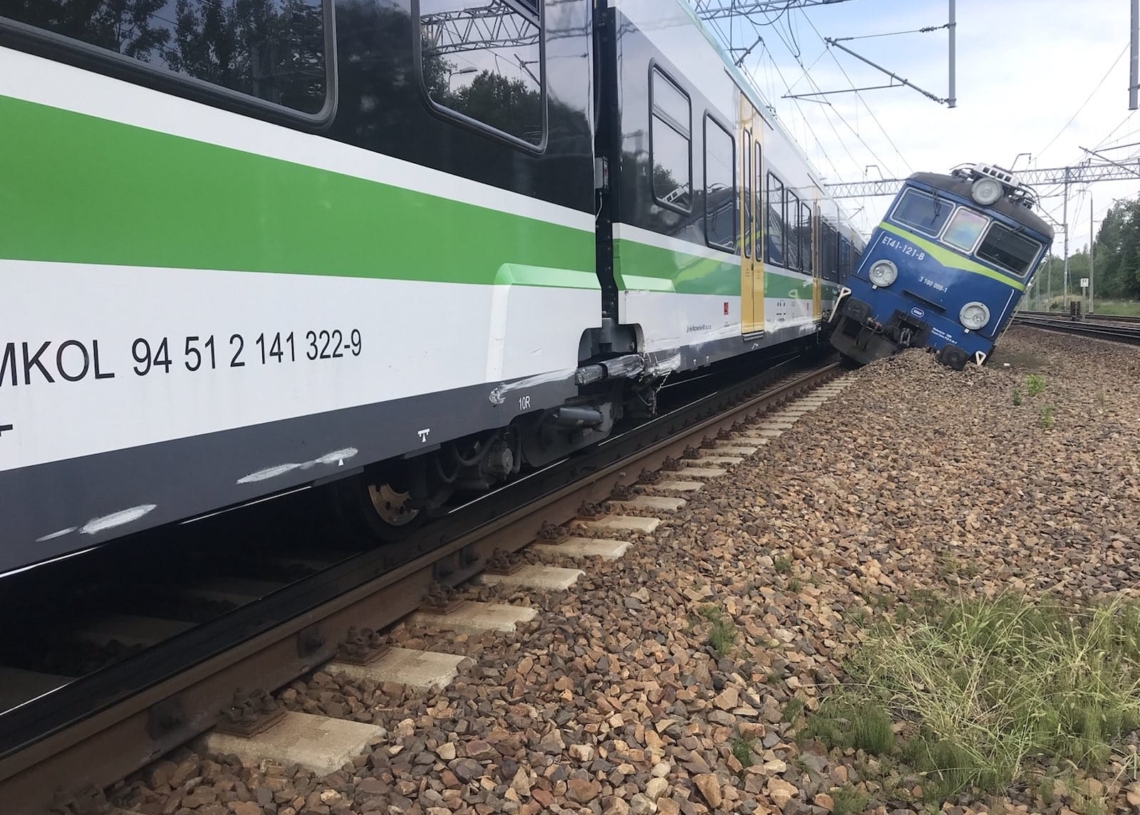 zderzenie pociągów w Skierniewicach