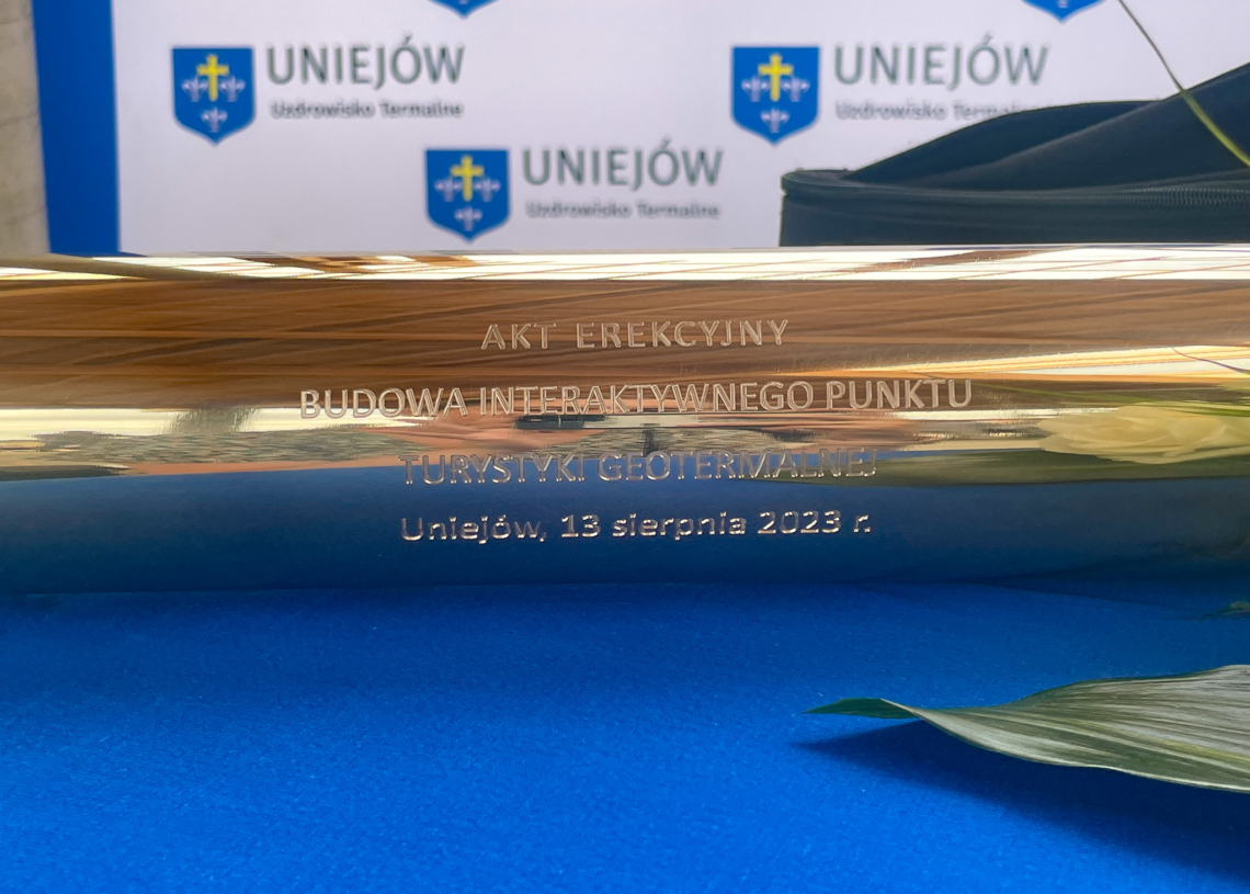 Tężnia solankowa w Uniejowie. Wmurowano kamień węgielny
