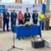 Tężnia solankowa w Uniejowie. Wmurowano kamień węgielny