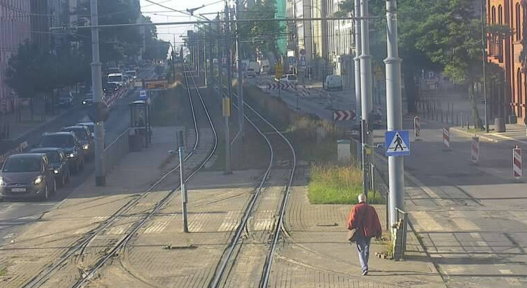 Aleja Kościuszki zawężona przy Zielonej. Przeniesiono przystanki autobusów nocnych 1 aleja Kościuszki