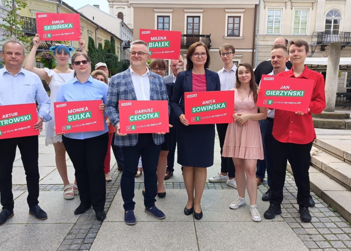 Nowa Lewica przedstawiła kandydatów do sejmu w okręgu numer 10 1 Nowa Lewica przedstawiła kandydatów do sejmy w okręgu numer 10