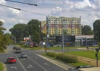 zatrzymanie ruchu tramwajowego na ulicy Limanowskiego