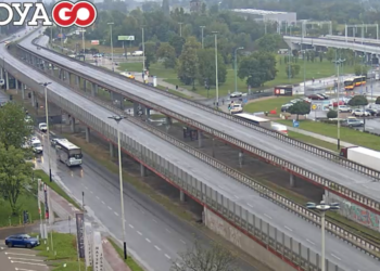 zatrzymanie ruchu tramwajowego na ulicy Kopernika