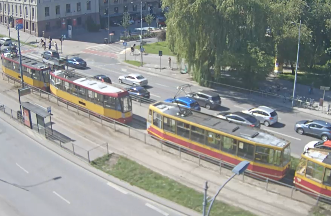 Zatrzymanie ruchu tramwajowego na ulicy Zachodniej. Opóźnienia na 6 liniach 1 zatrzymanie ruchu tramwajowego na ulicy Zachodniej