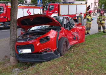Wypadek przy zamku w Piotrkowie