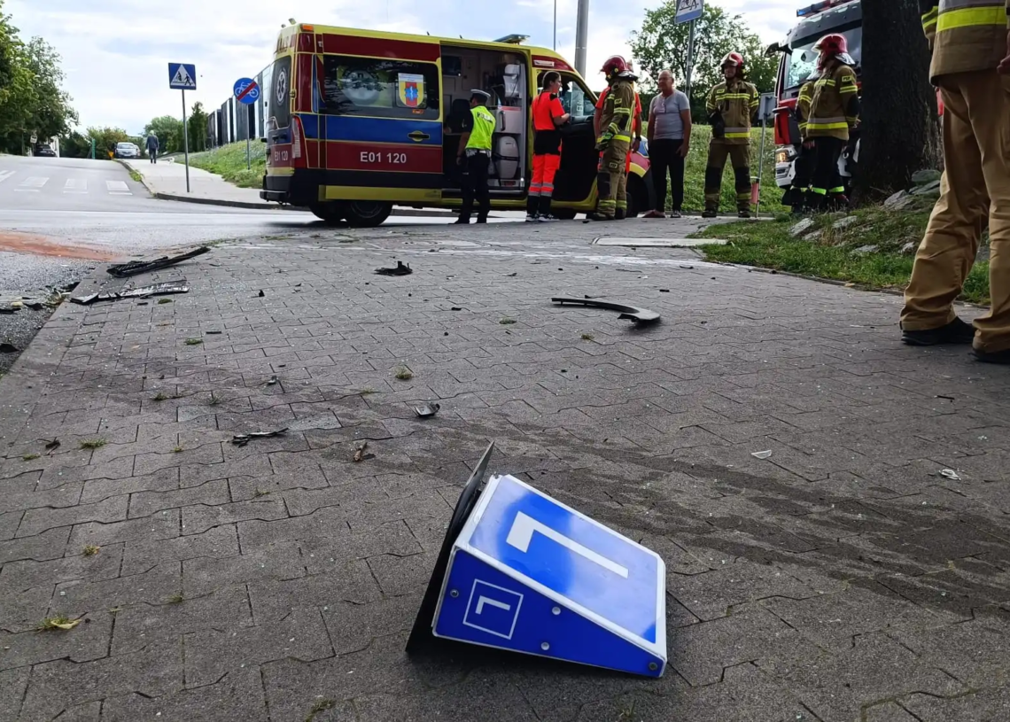 Wypadek przy zamku w Piotrkowie