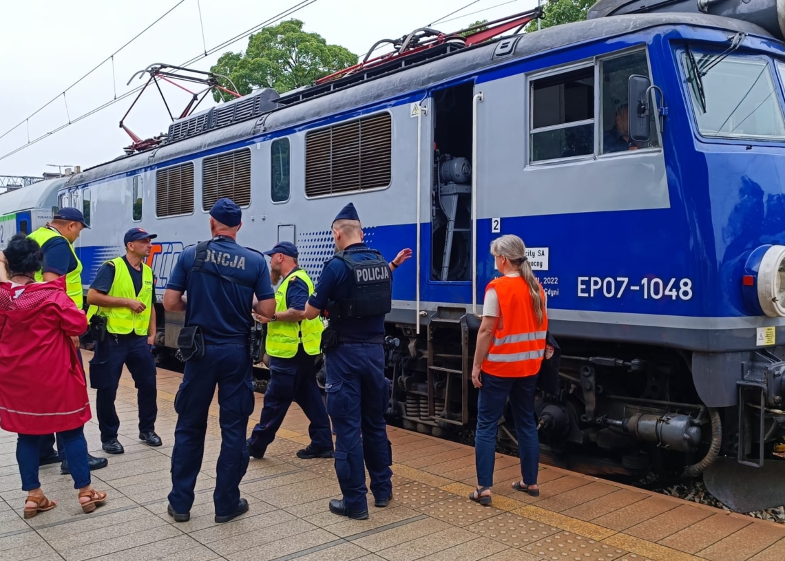 Dworzec PKP w Piotrkowie Trybunalskim. Zatrzymanie i wypadek