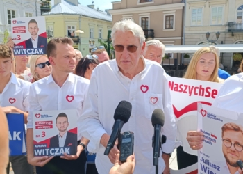 Bogusław Wołoszański, kandydat PO z Piotrkowa Tryb.