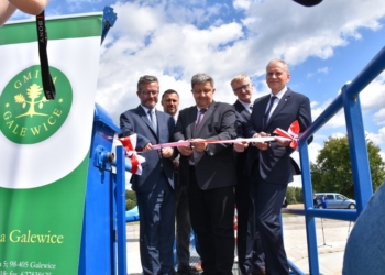 Otwarcie jazu Oświecim w powiecie wieruszowskim