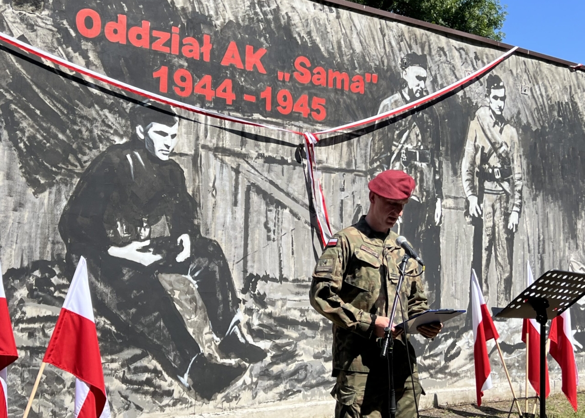 W Koluszkach odsłonięto mural poświęcony żołnierzom AK