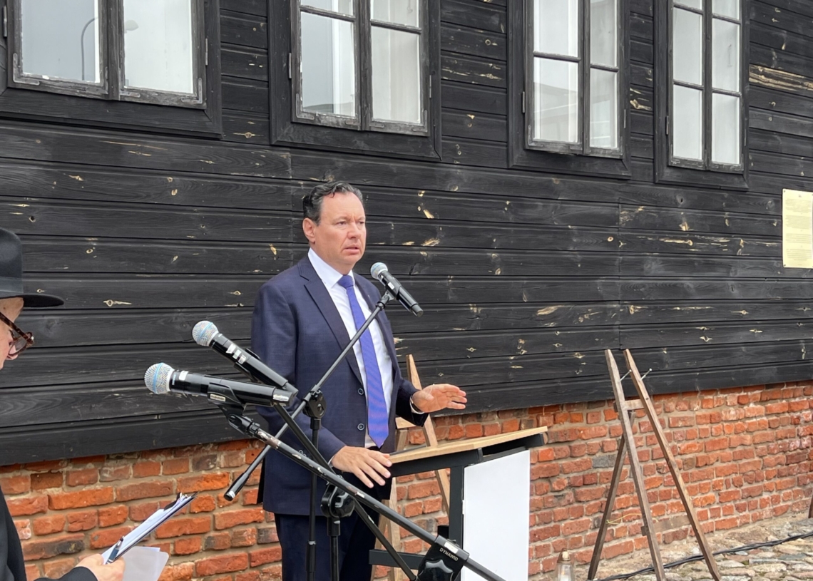 79. rocznica likwidacji Litzmannstadt Getto. Uroczystości na stacji Radegast [ZDJĘCIA, WIDEO]