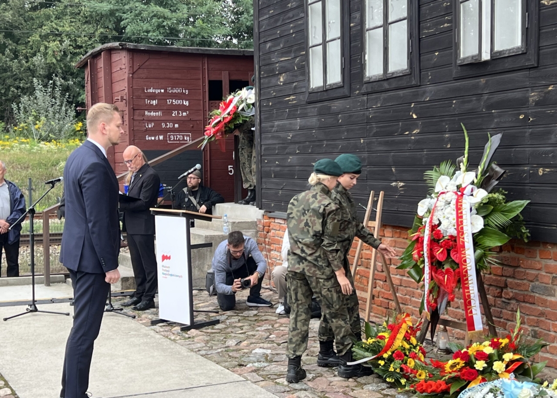 79. rocznica likwidacji Litzmannstadt Getto. Uroczystości na stacji Radegast [ZDJĘCIA, WIDEO]