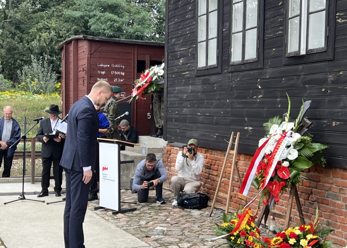 79. rocznica likwidacji Litzmannstadt Getto. Uroczystości na stacji Radegast [ZDJĘCIA, WIDEO]
