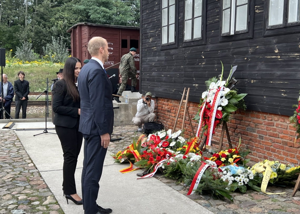 79. rocznica likwidacji Litzmannstadt Getto. Uroczystości na stacji Radegast [ZDJĘCIA, WIDEO]