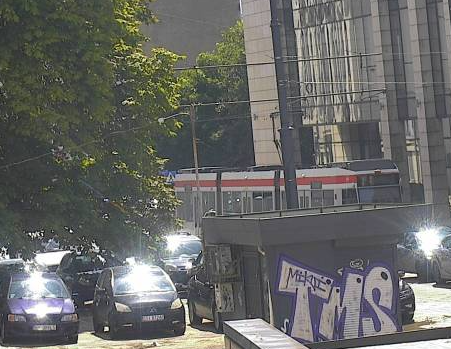 zatrzymanie ruchu tramwajów linii 1