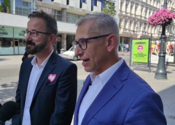 Krzysztof Kwiatkowski i Krzysztof Piątkowski na konferencji prasowej
