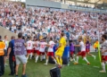 Doping kibiców w meczu ŁKS Łódź - Pogoń Szczecin