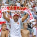 Doping kibiców w meczu ŁKS Łódź - Pogoń Szczecin
