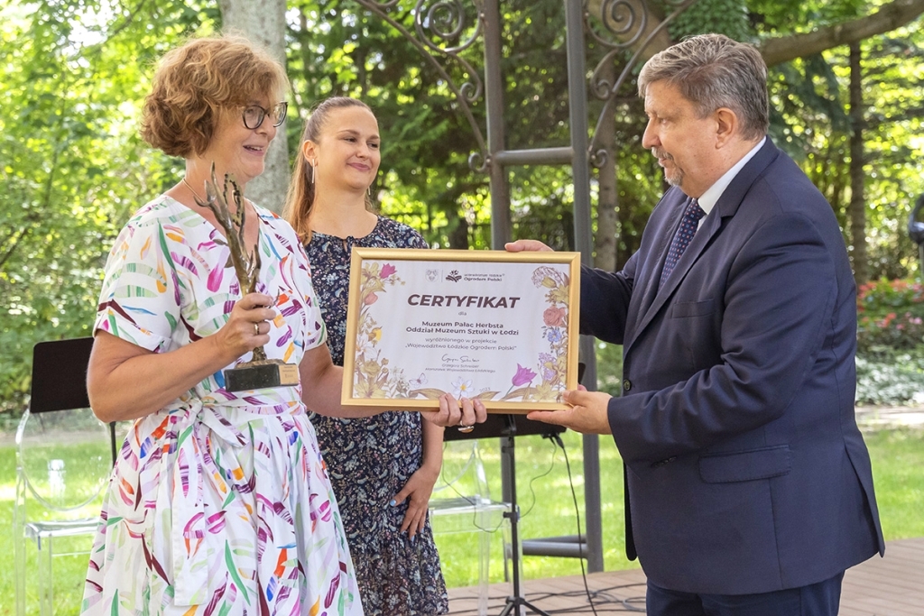 Muzeum Pałac Herbsta z certyfikatem „Województwo Łódzkie Ogrodem Polski”
