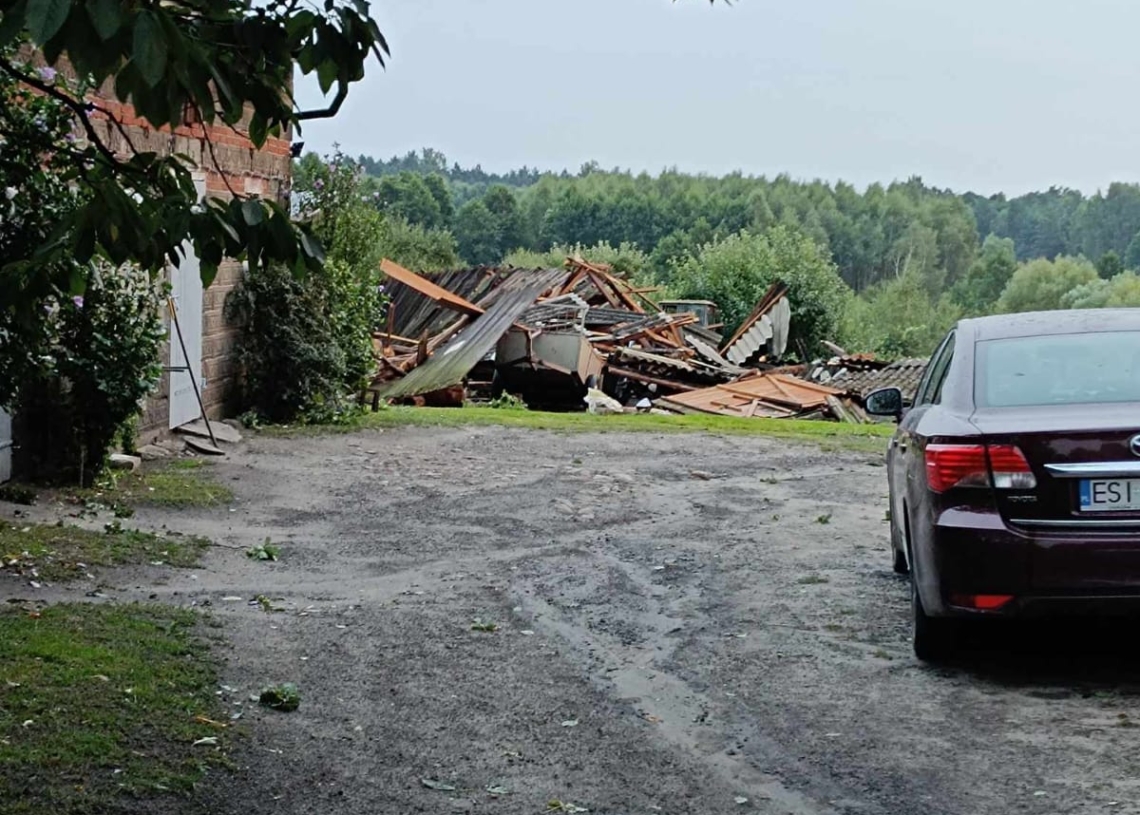 Burze w zachodniej części województwa łódzkiego