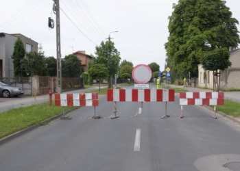 Budowa ronda na Złotej w Zduńskiej Woli