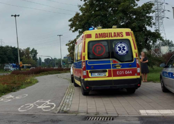 Potrącenie rowerzystki na Retkini