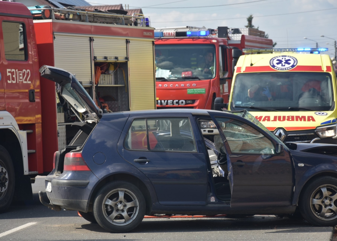Wypadek w Sieradzu