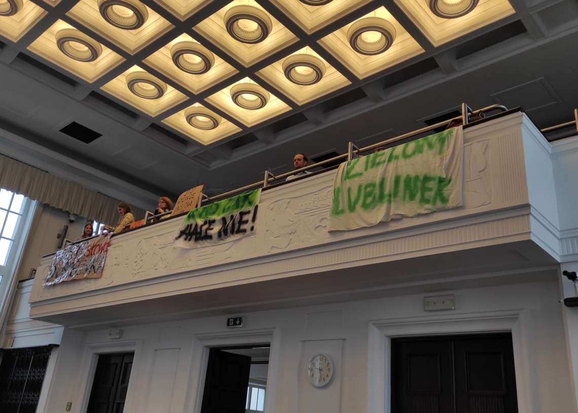 Zielony Lublinek i protest w UMŁ