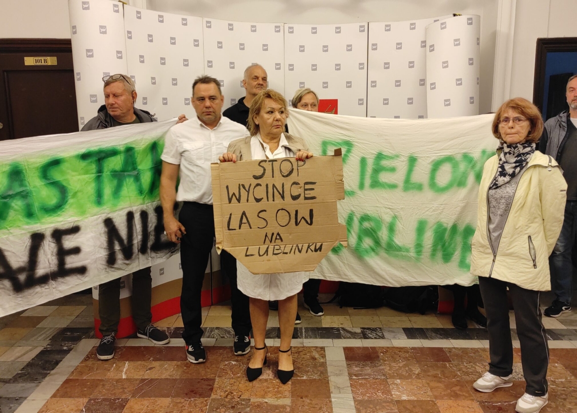 Zielony Lublinek i protest w UMŁ