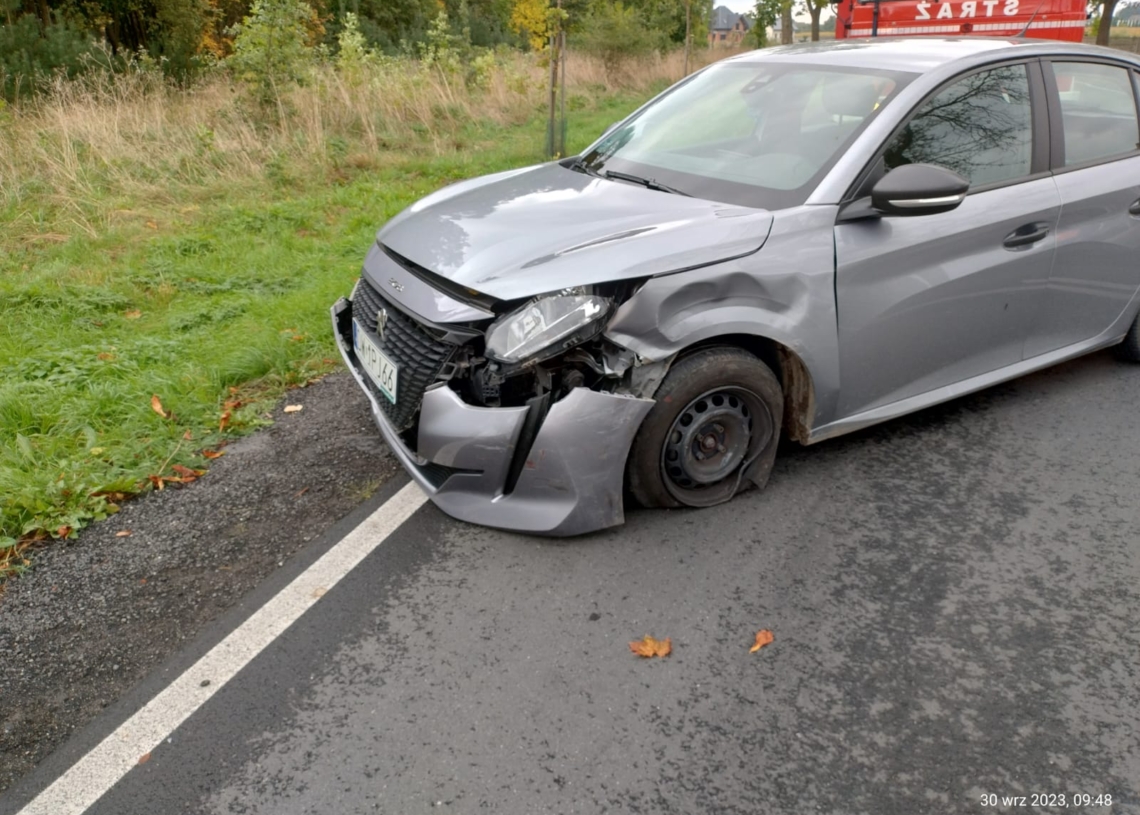 Wypadek w miejscowości Zapole. 1 osoba ranna