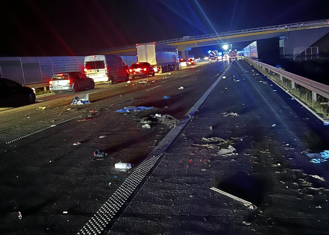 Wypadek śmiertelny na A1. Trzy osoby nie żyją, w tym dziecko