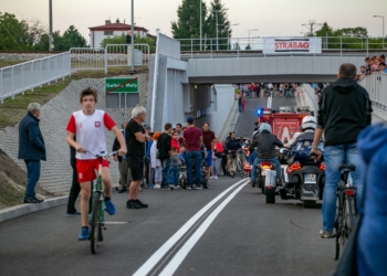 Otwarcie tunelu w Gałkówku koło Łodzi