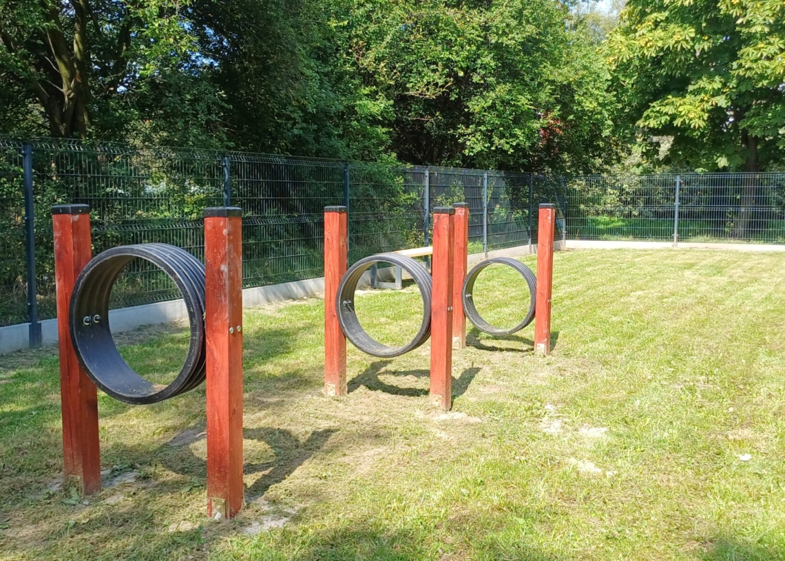 Plac zabaw dla zwierząt w Tomaszowie Mazowieckim. Fot.: Monika Gosławska