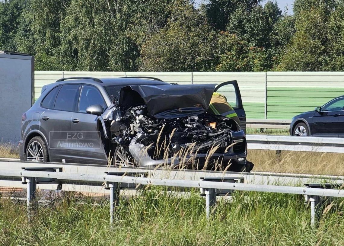 Wypadek na A2. Ranna jedna osoba