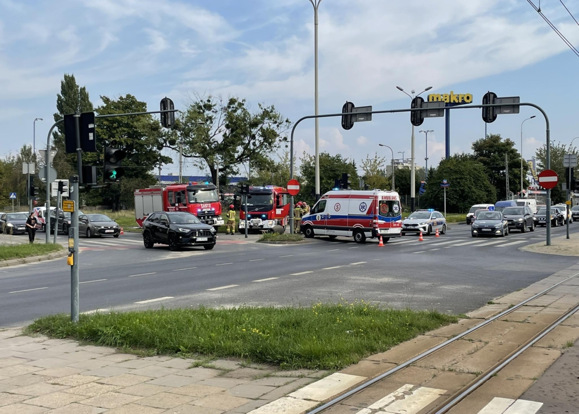 wypadek na alei Włókniarzy