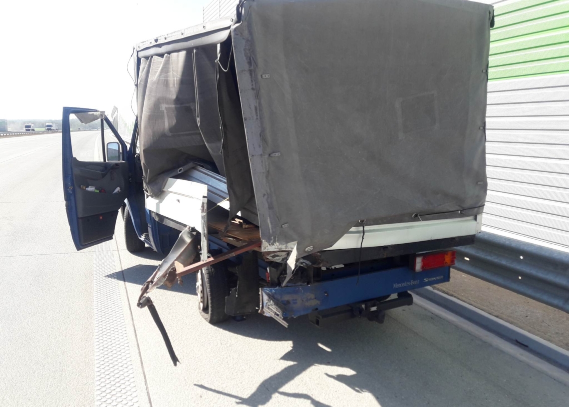 Wypadek na A1 w kierunku Katowic