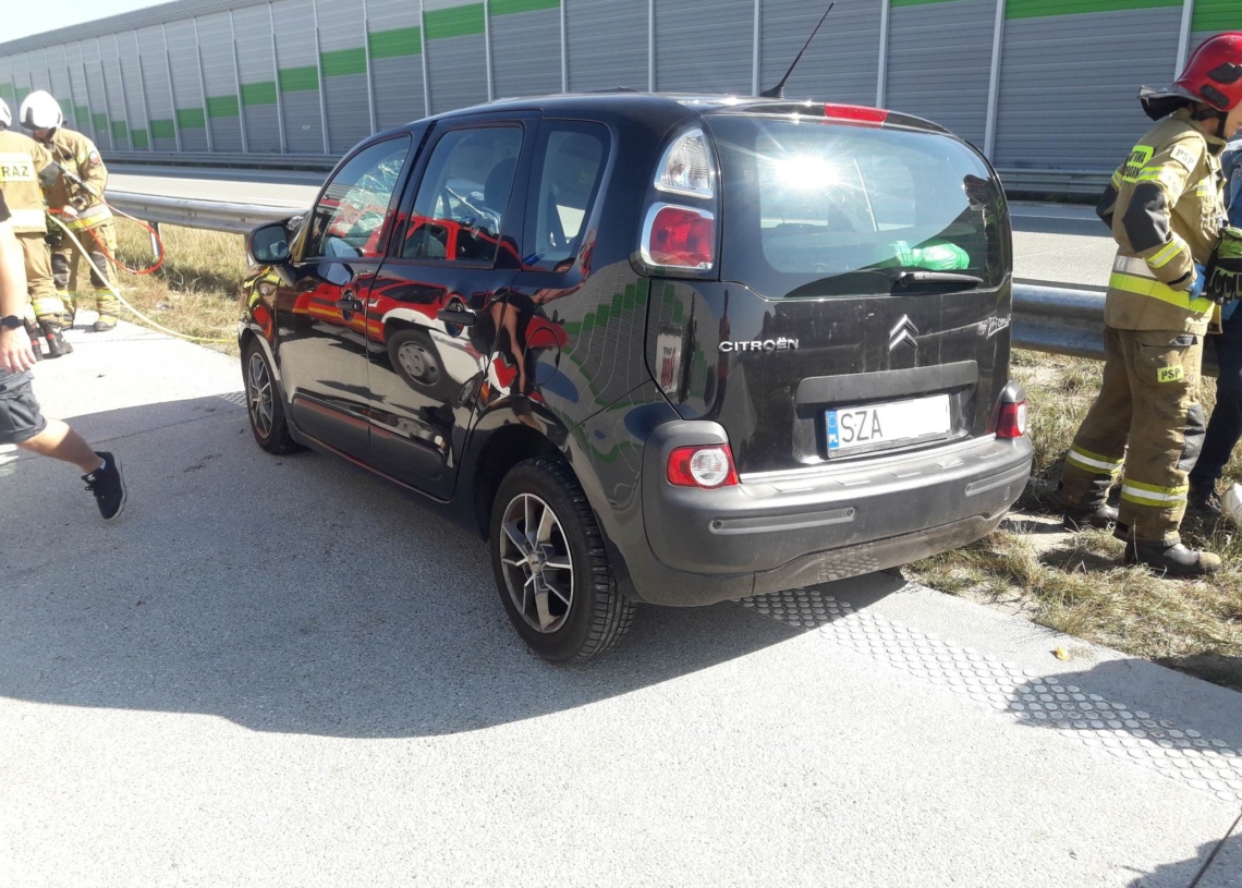 Wypadek na A1 w kierunku Katowic